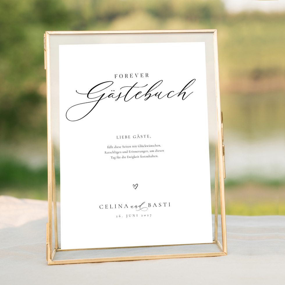 weddingstyle-feier-g-stebuch-schild-elegant-vorlage-download-a4 image 1