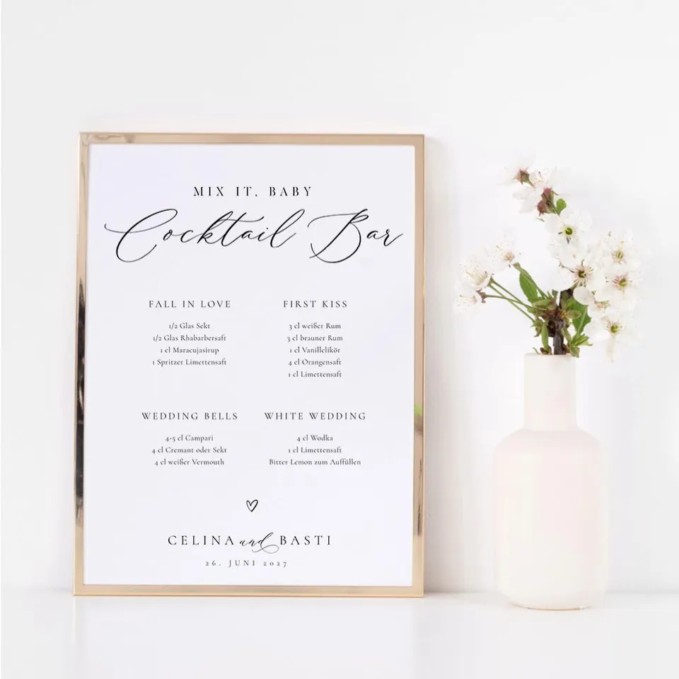 weddingstyle-feier-cocktail-bar-schild-elegant-vorlage-a4 image 1