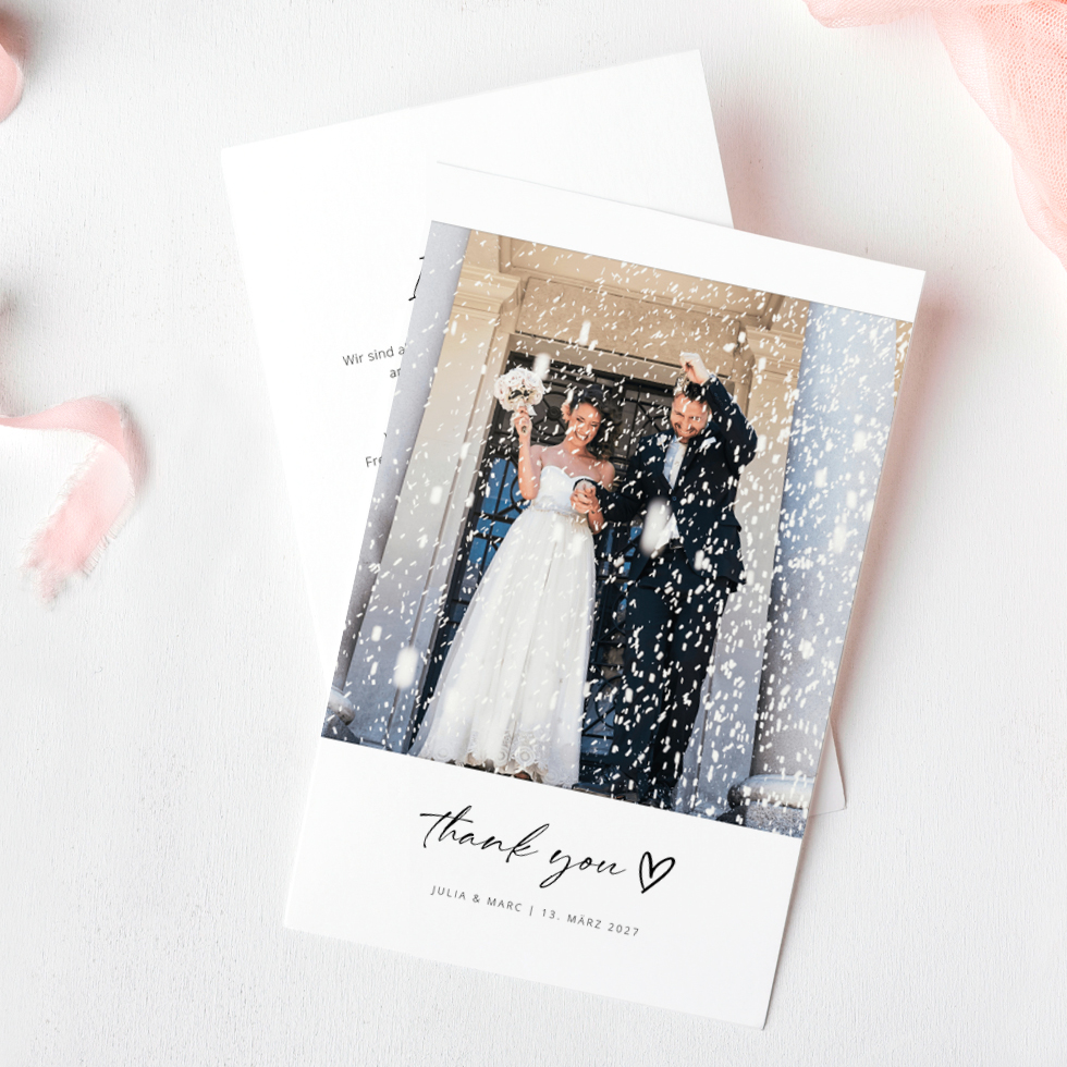 weddingstyle-von-herzen-dankeskarte-hochzeit-mit-foto image 1