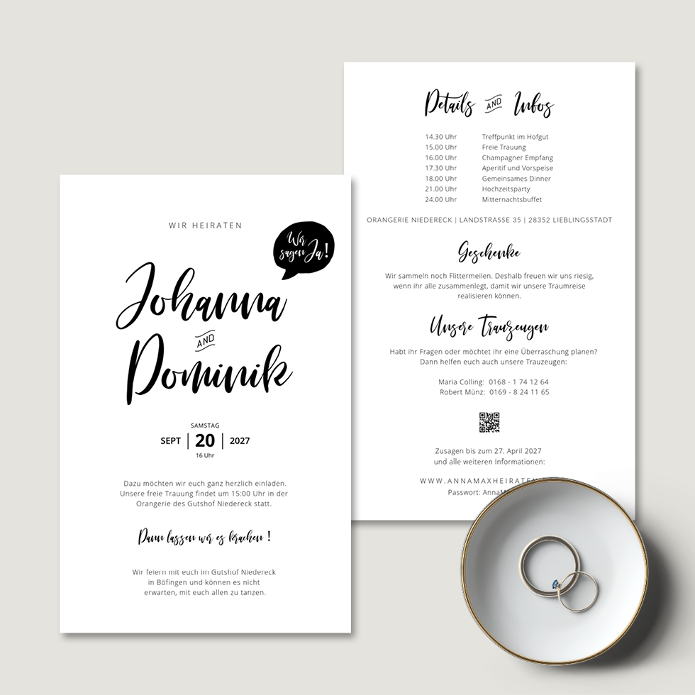 weddingstyle-hochzeitskarten-lettering-einladung-b6-personalisiert image 2