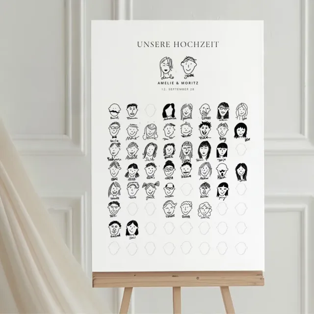 weddingstyle-feier-zeichne-dein-gesicht-g-stebuch-klassisch image 1