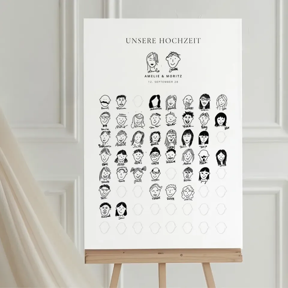 weddingstyle-feier-zeichne-dein-gesicht-g-stebuch-klassisch image 1