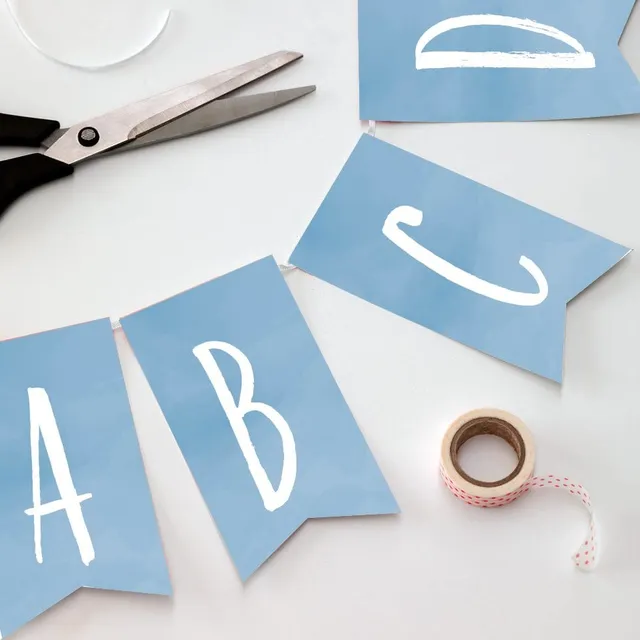 weddingstyle-feier-diy-girlande-wasserfarbe-blau-pdf-vorlage-buchstaben image 1