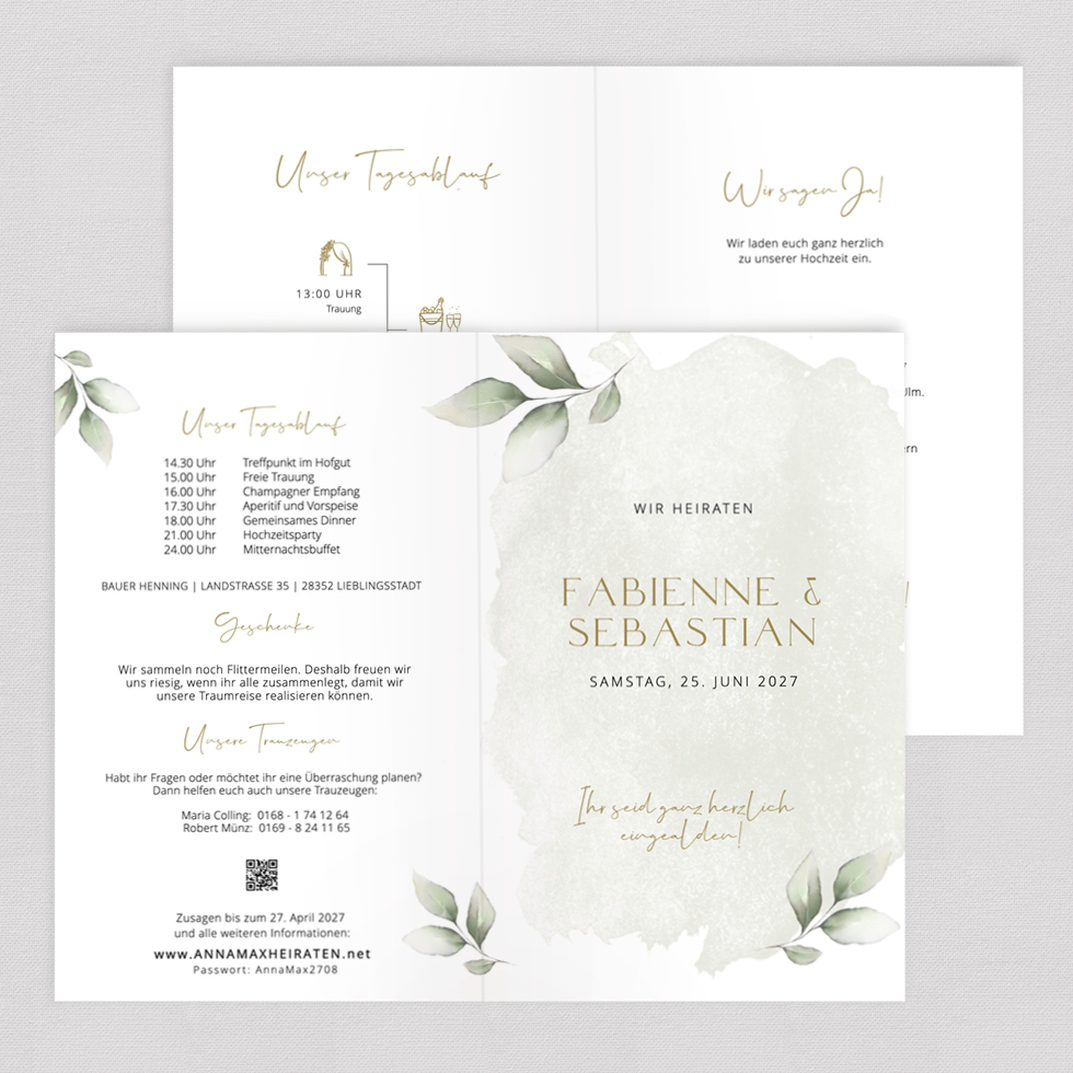 weddingstyle-sage-leaves-hochzeitseinladung-klappkarte-salbei image 2