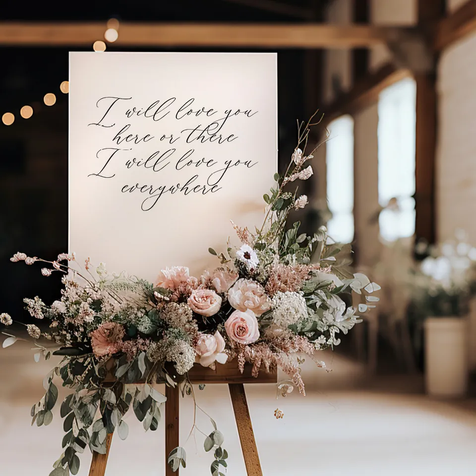 weddingstyle-feier-dekoschild-kalligraphie-spruch-deko-schild-a4 image 1