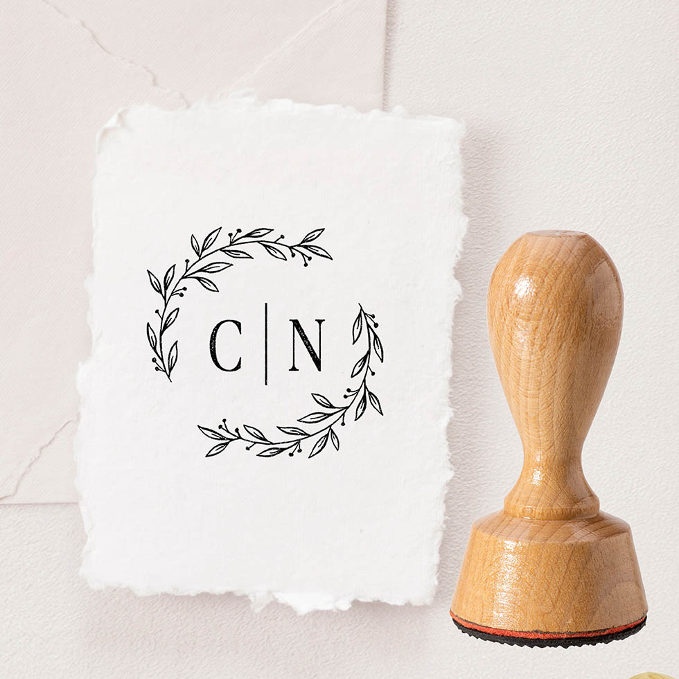 weddingstyle-eukalyptus-kranz-stempel-hochzeit-personalisiert-boho image 2