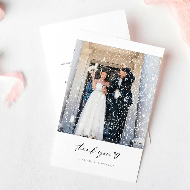 weddingstyle-von-herzen-dankeskarte-hochzeit-mit-foto image 1