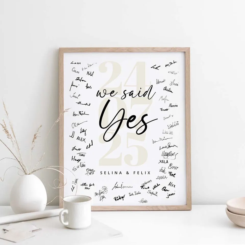 weddingstyle-feier-g-stebuch-bild-we-said-yes-personalisierbar image 1
