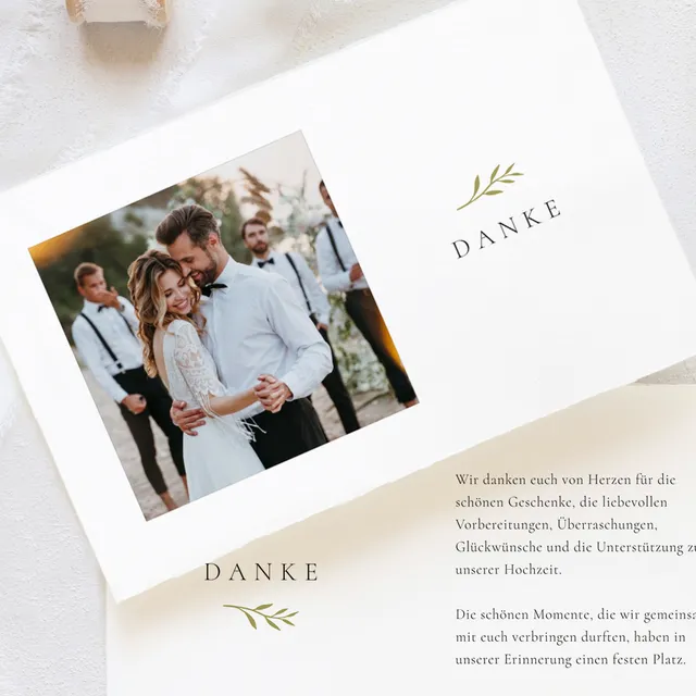 weddingstyle-hochzeitskarten-dankeskarte-zweig-b6-individuell image 1
