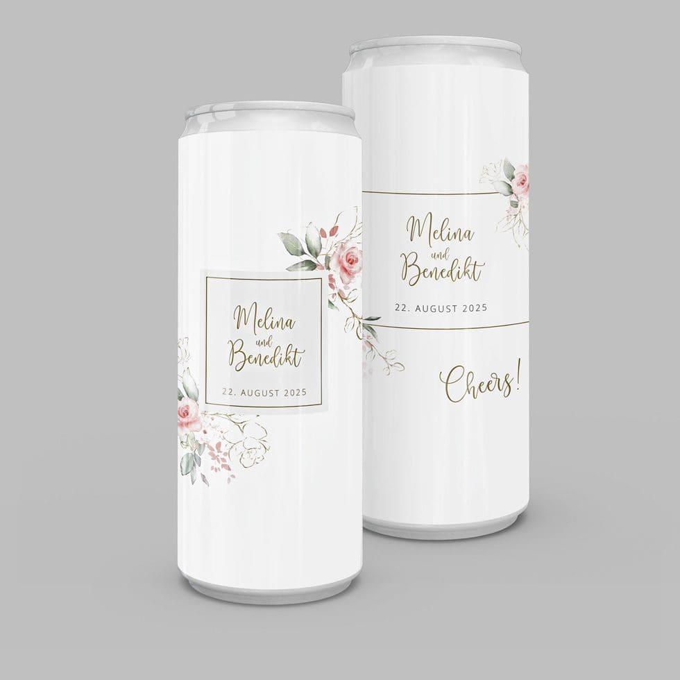 weddingstyle-modern-rose-getr-nkedosen-slim-line-personalisiert image 1