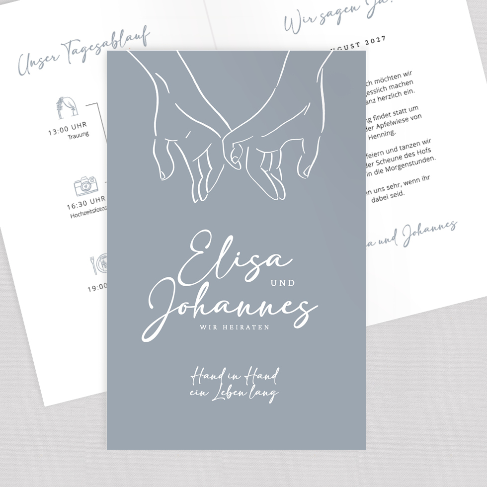 weddingstyle-hochzeitskarten-kleinerfingerschwur-klappkarte-b6 image 1