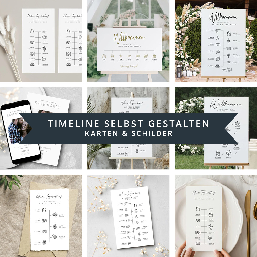 weddingstyle-tagesablauf-vorlage-timeline-karte-download-a4 image 1