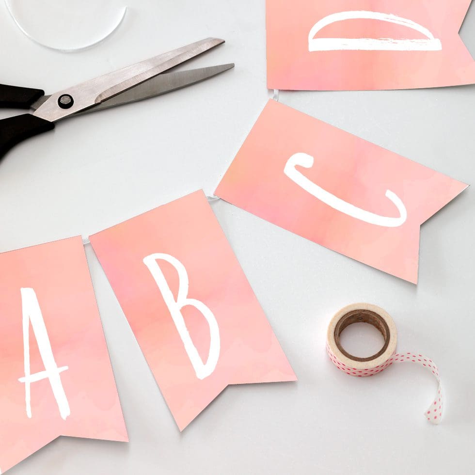 weddingstyle-feier-diy-girlande-peach-buchstaben-pdf-a4 image 1