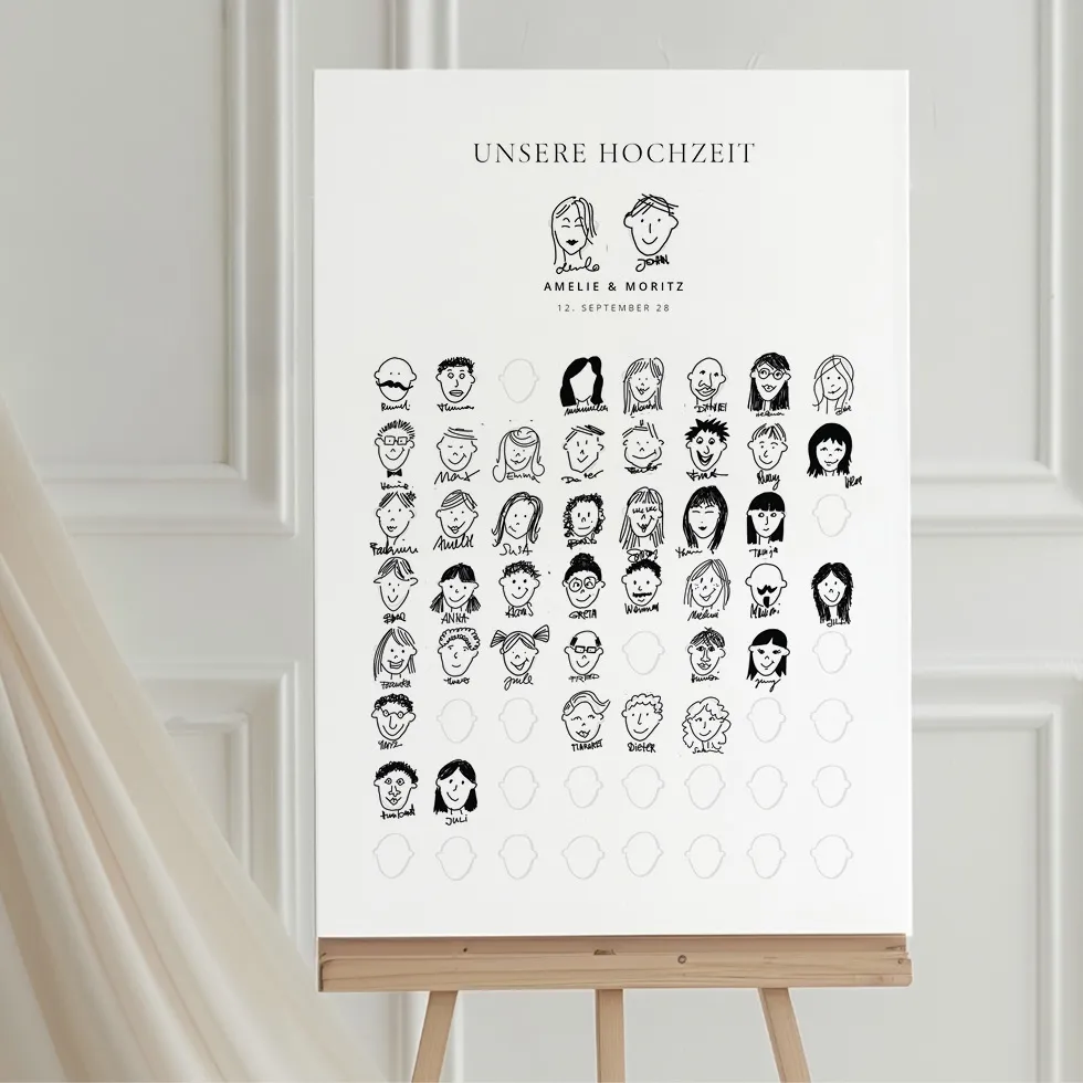 weddingstyle-feier-zeichne-dein-gesicht-g-stebuch-klassisch image 1