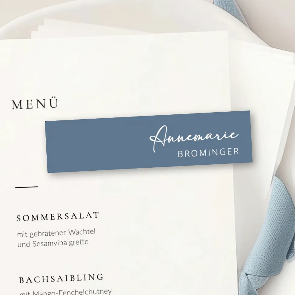 weddingstyle-namenskarten-blau-querformat-gedruckt-300-g image 1