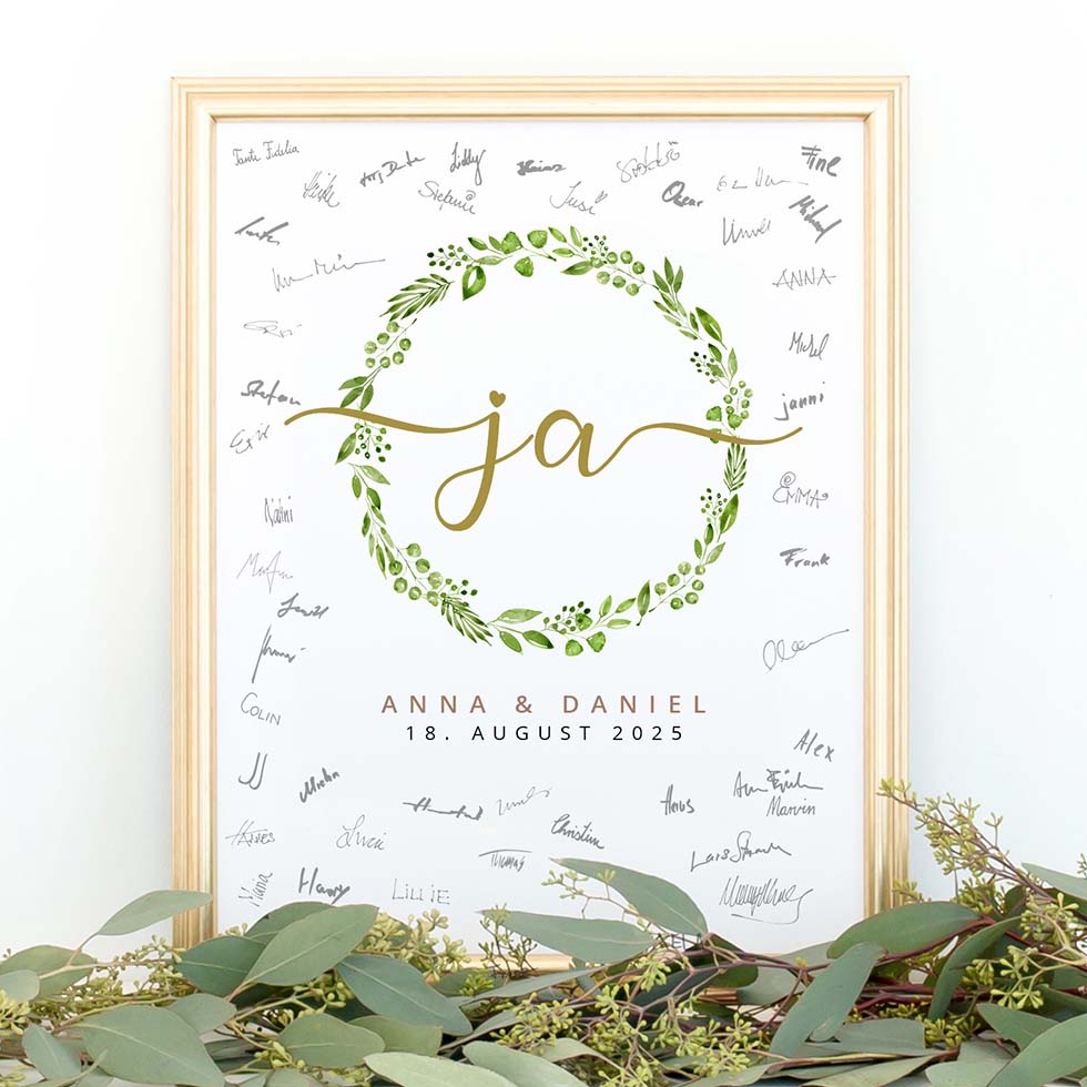 weddingstyle-feier-ja-greenerey-g-stebuch-bild-personalisiert image 1