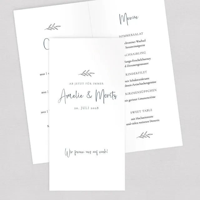 weddingstyle-feier-men-karte-olive-klappkarte-102x200-mm image 1