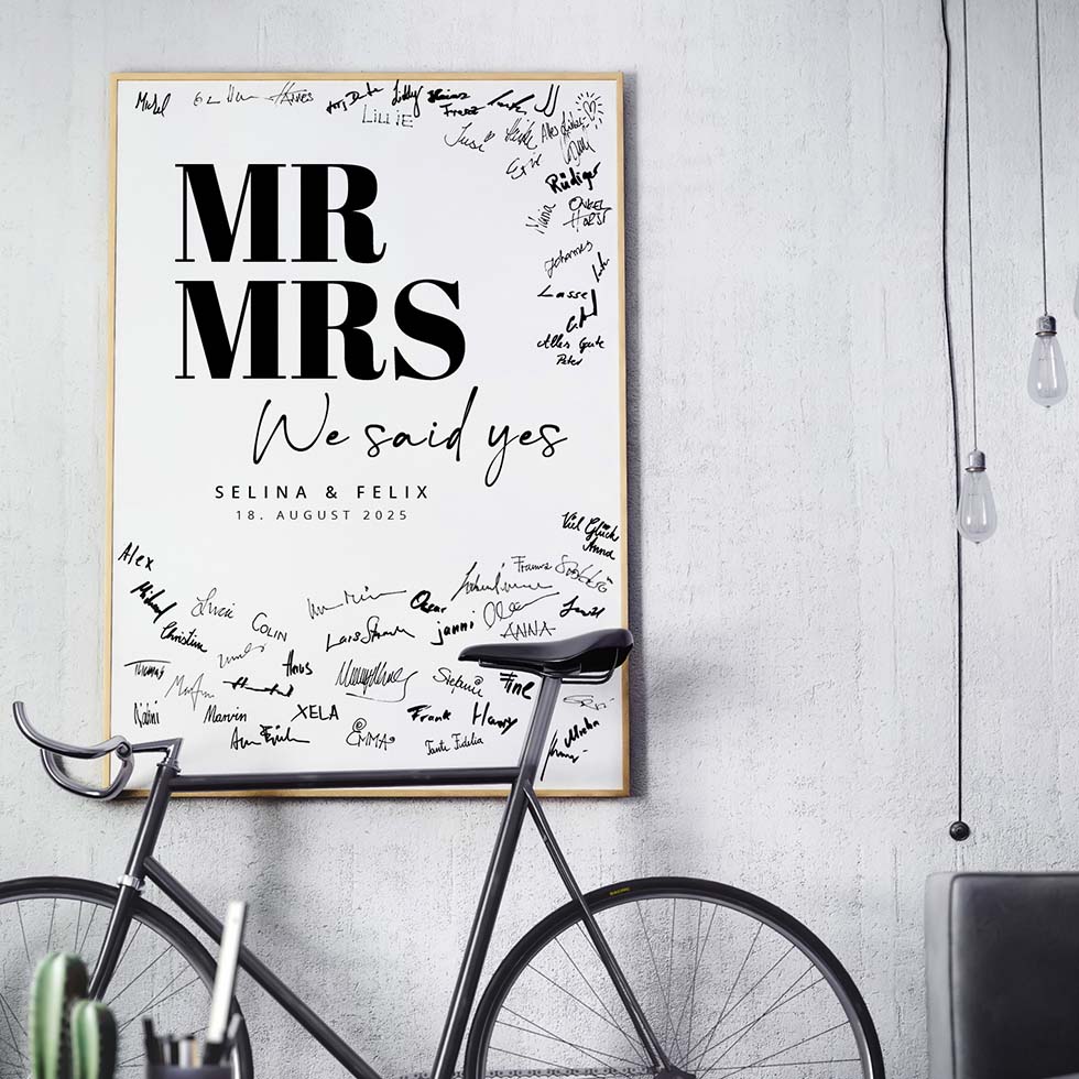 weddingstyle-feier-g-stebuch-bild-mr-mrs-personalisiert image 1