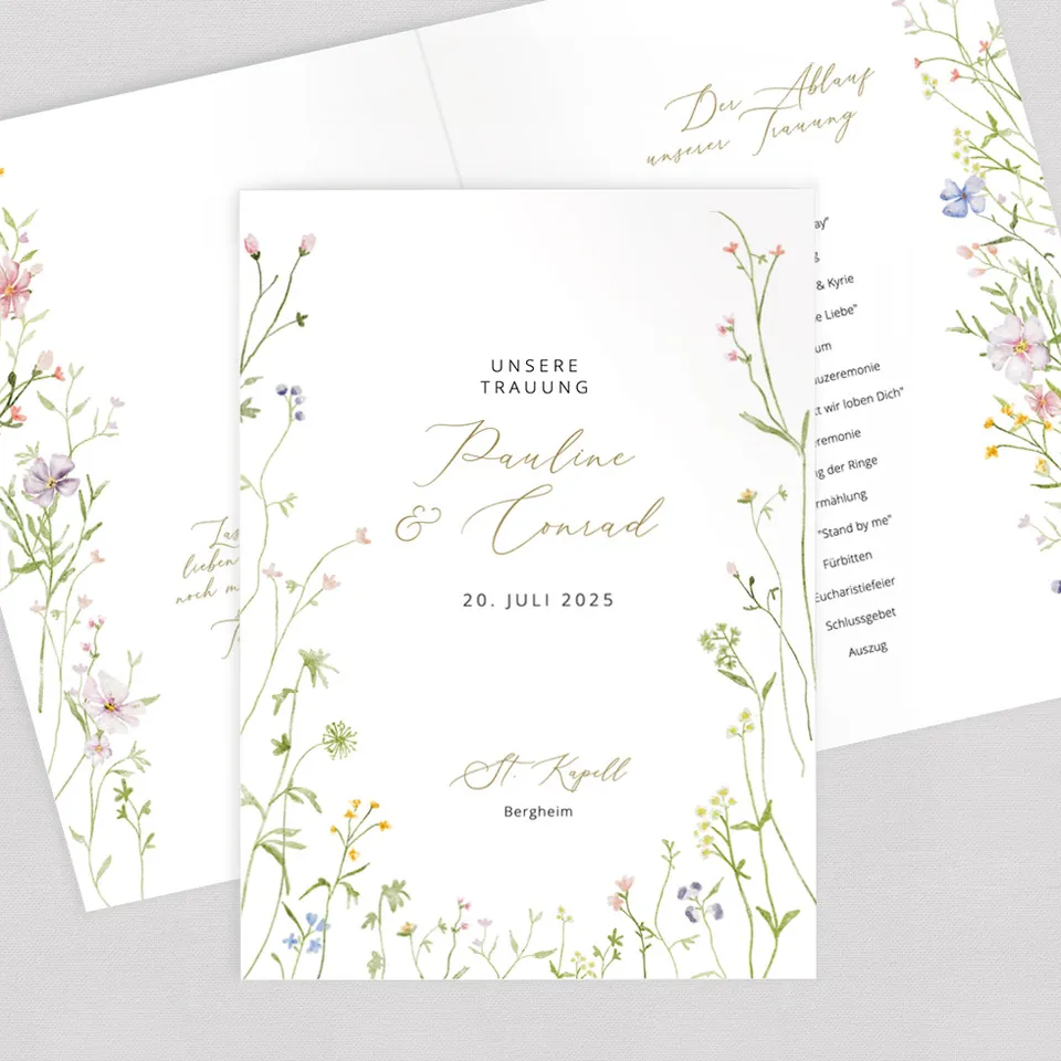 weddingstyle-trauung-kirchenheft-umschlag-wiesenblumen-pdf-vorlage image 1
