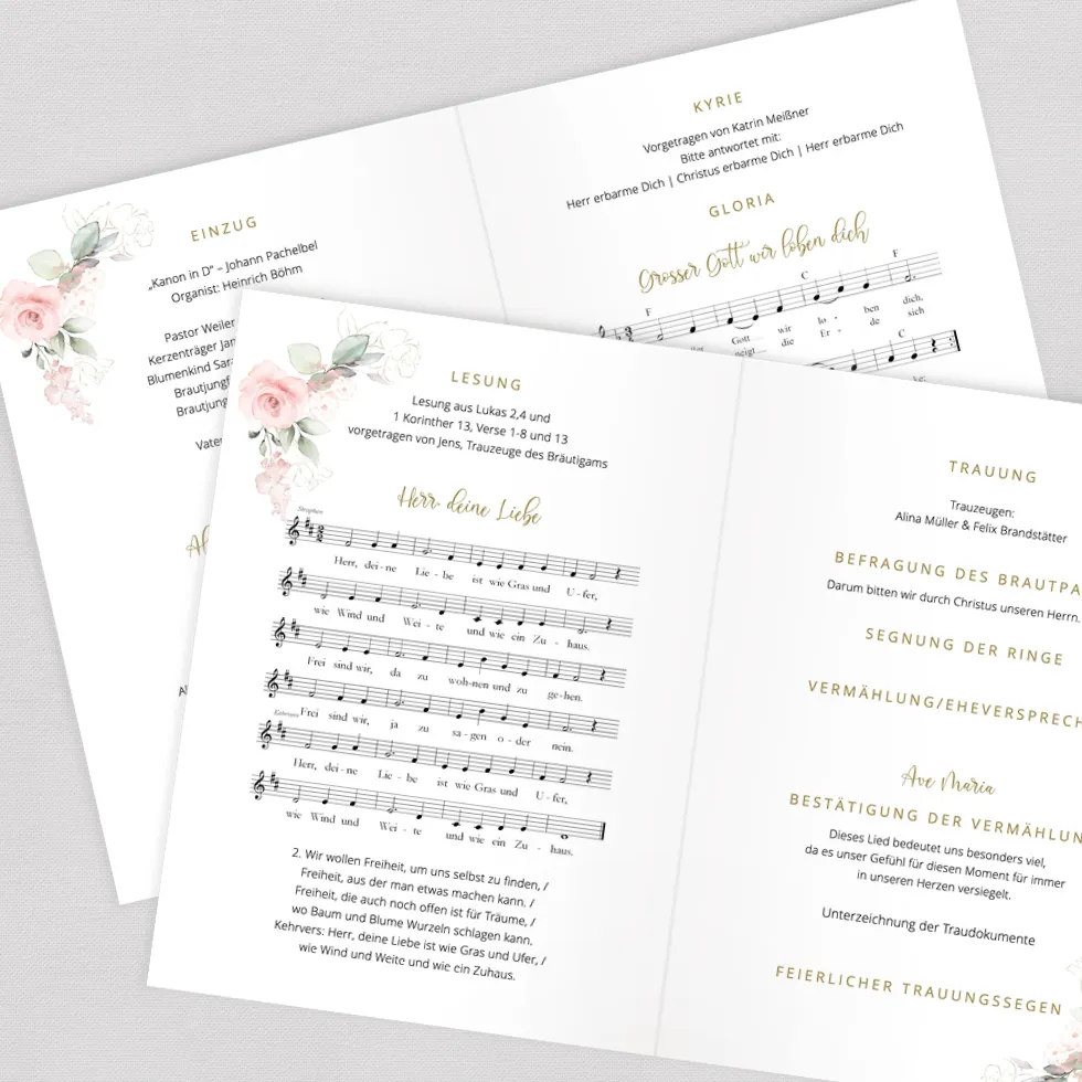 weddingstyle-trauung-true-romance-kirchenheft-din-a5 image 2