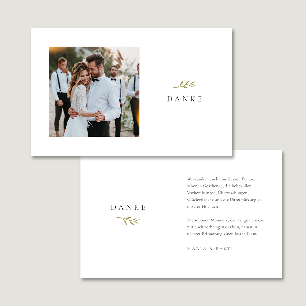 weddingstyle-hochzeitskarten-dankeskarte-zweig-b6-individuell image 2