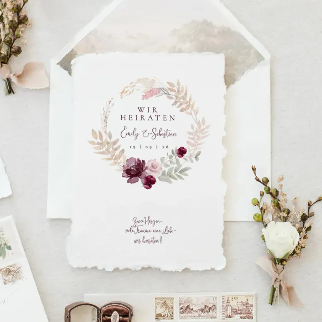 weddingstyle-hochzeitskarten-pampas-love-einladung-b6-karte image 1