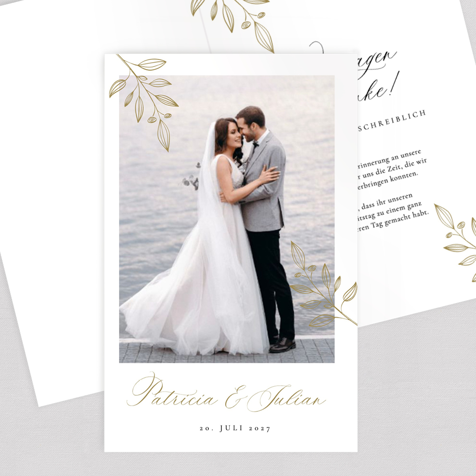 weddingstyle-hochzeitskarten-dankeskarte-zweig-elegant-klappkarte image 1