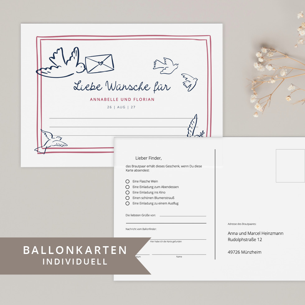 weddingstyle-spiele-brieftauben-ballonkarten-wunschkarten-set image 1