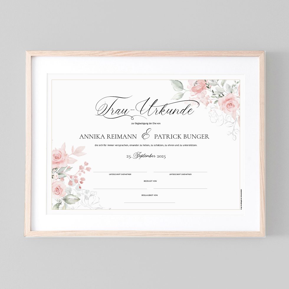 weddingstyle-trauung-trau-urkunde-romance-personalisiert image 1