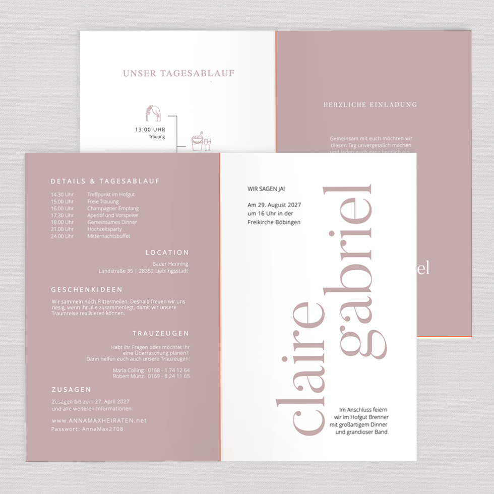 weddingstyle-bonny-clyde-hochzeitseinladung-klappkarte-b6 image 2