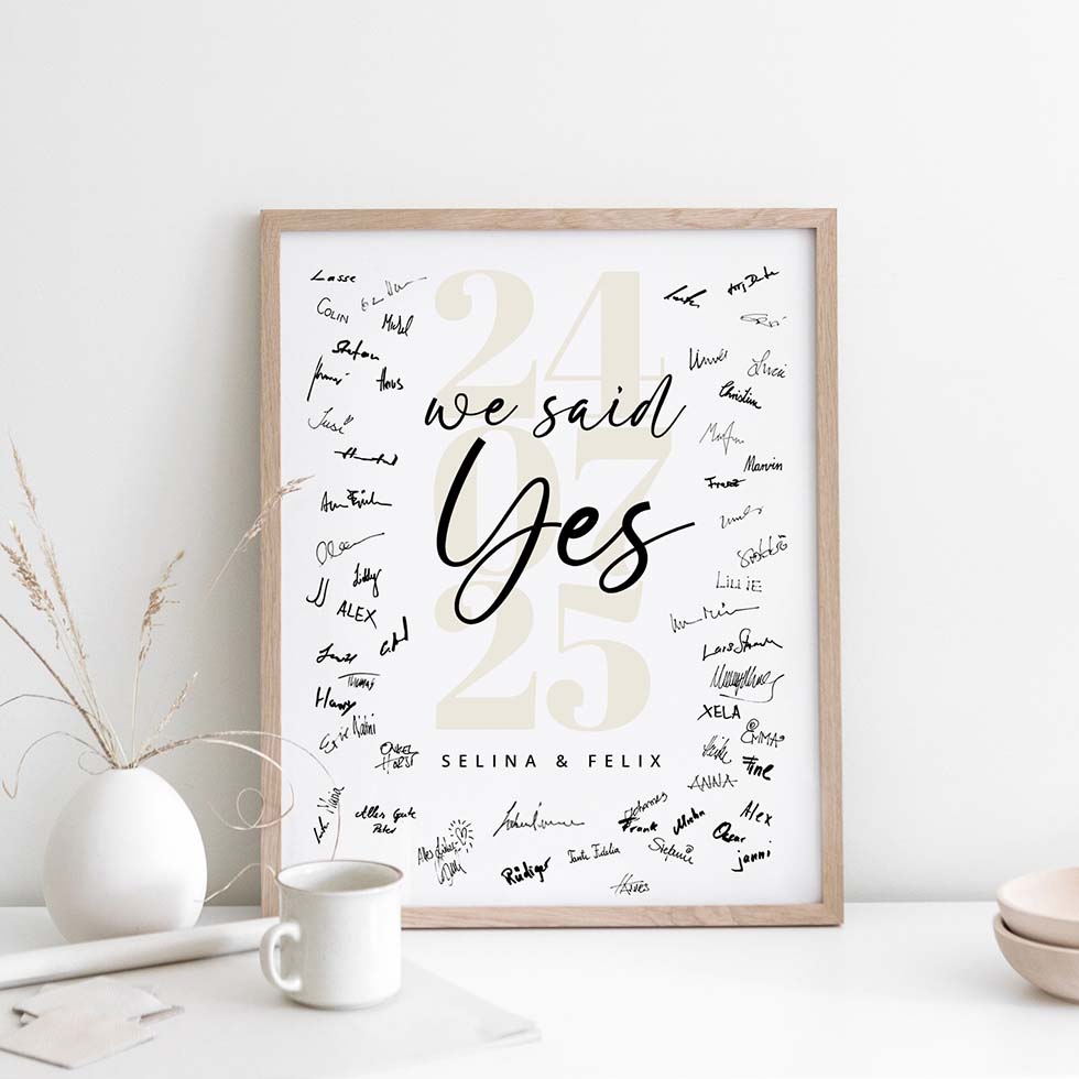 weddingstyle-feier-g-stebuch-bild-we-said-yes-personalisierbar image 1