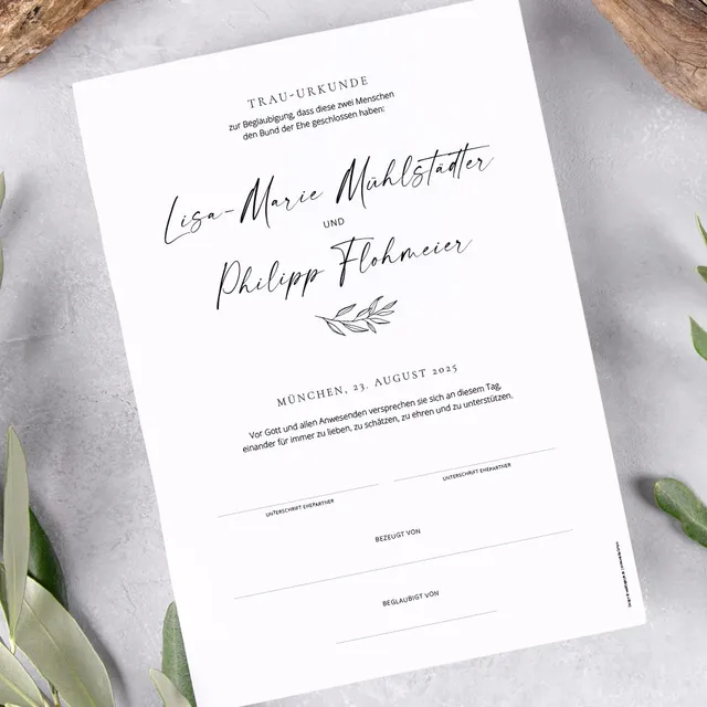 weddingstyle-hochzeitsurkunde-handschrift-trauzeugen-urkunde image 1