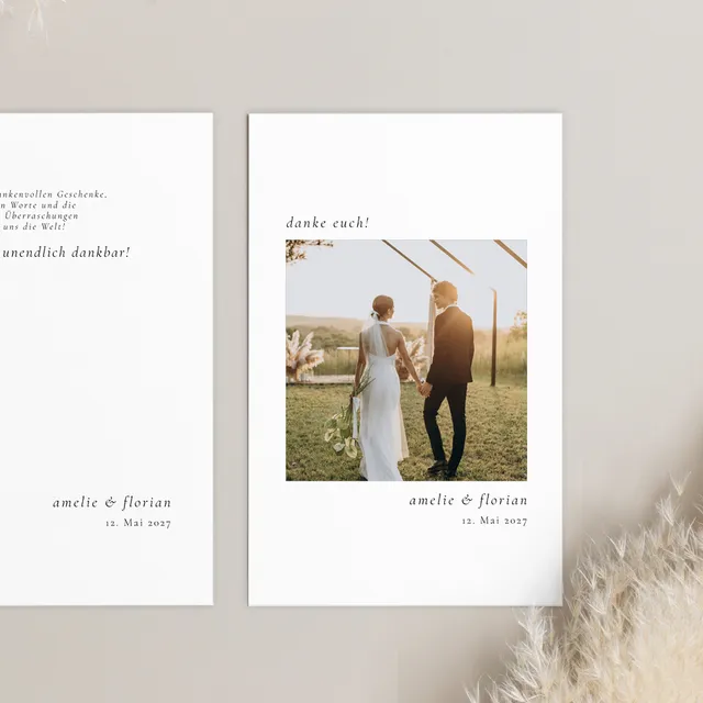 weddingstyle-hochzeitskarten-dankeskarte-pure-personalisiert image 1