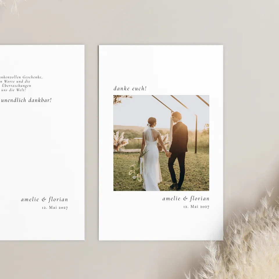 weddingstyle-hochzeitskarten-dankeskarte-pure-personalisiert image 1