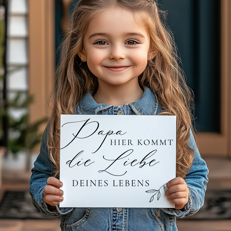 weddingstyle-trauung-hier-kommt-die-braut-schild-kalligraphie-a4 image 2