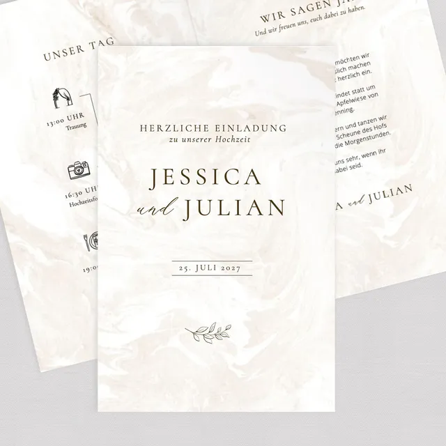 weddingstyle-marvel-hochzeitseinladung-klappkarte-b6-individuell image 1