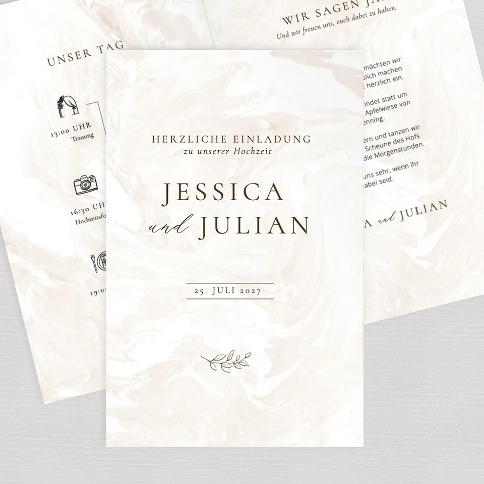 weddingstyle-marvel-hochzeitseinladung-klappkarte-b6-individuell image 1