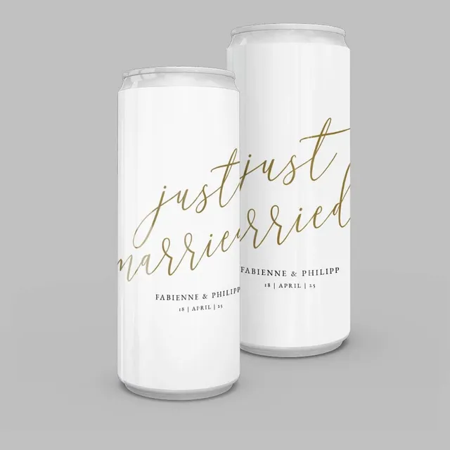weddingstyle-just-married-getr-nkedose-slim-line-personalisiert image 1