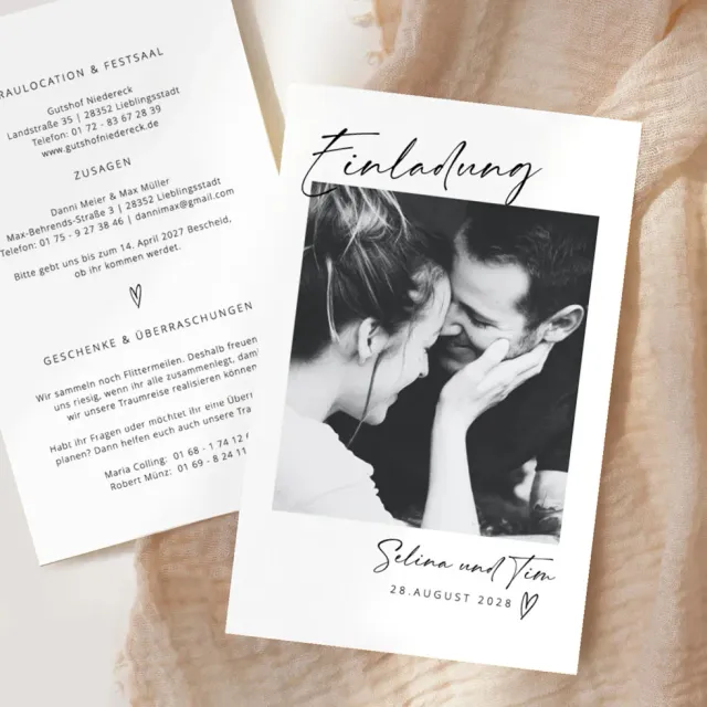 weddingstyle-hochzeitskarten-with-love-einladung-b6-qr-code image 1