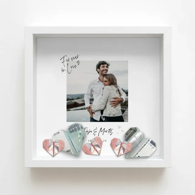 weddingstyle-geschenke-foto-geldgeschenk-bilderrahmen-3d-personalisiert image 1