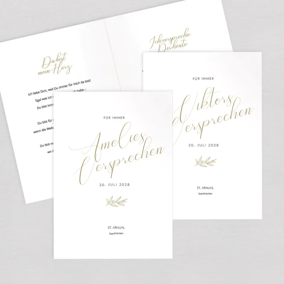 weddingstyle-elegant-branch-eheversprechen-hefte-2er-set-din-a5 image 1