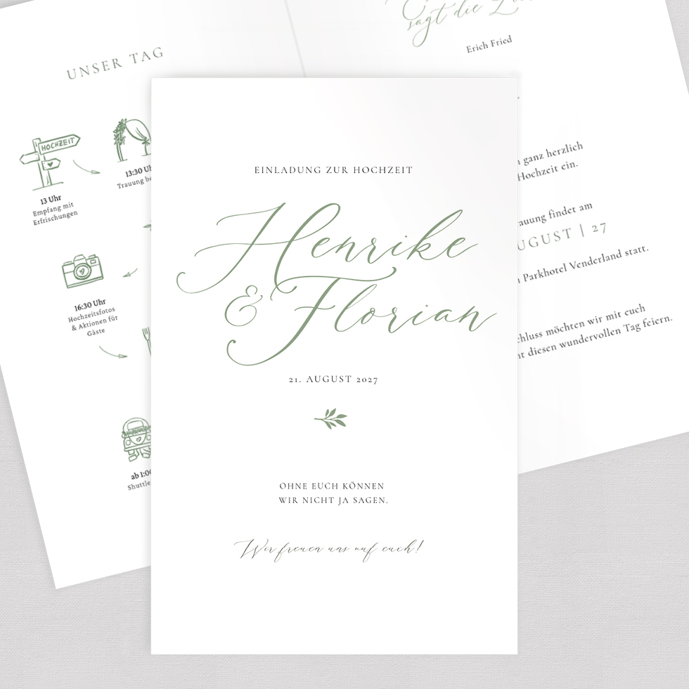 weddingstyle-green-romance-hochzeitseinladung-vorlage-b6 image 1