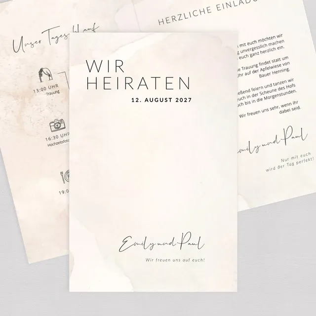 weddingstyle-together-hochzeitseinladung-klappkarte-b6-qr-code image 1