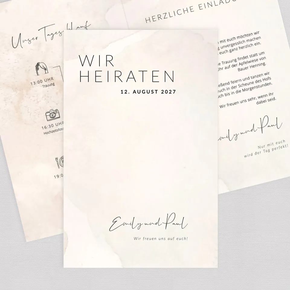 weddingstyle-together-hochzeitseinladung-klappkarte-b6-qr-code image 1