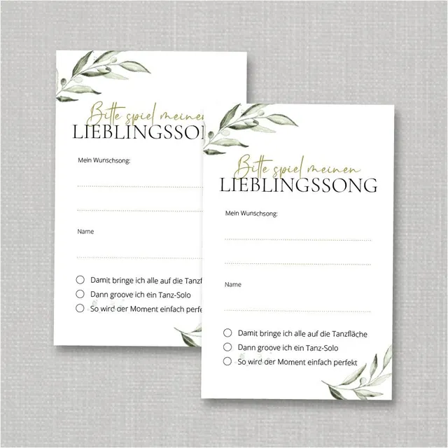 weddingstyle-feier-musikwunschkarten-olivenzweig-vorlage-55x85 image 1