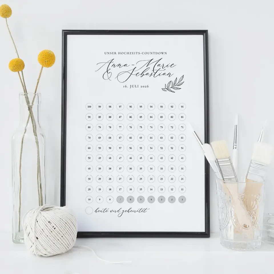 weddingstyle-geschenke-countdown-bild-elegant image 1