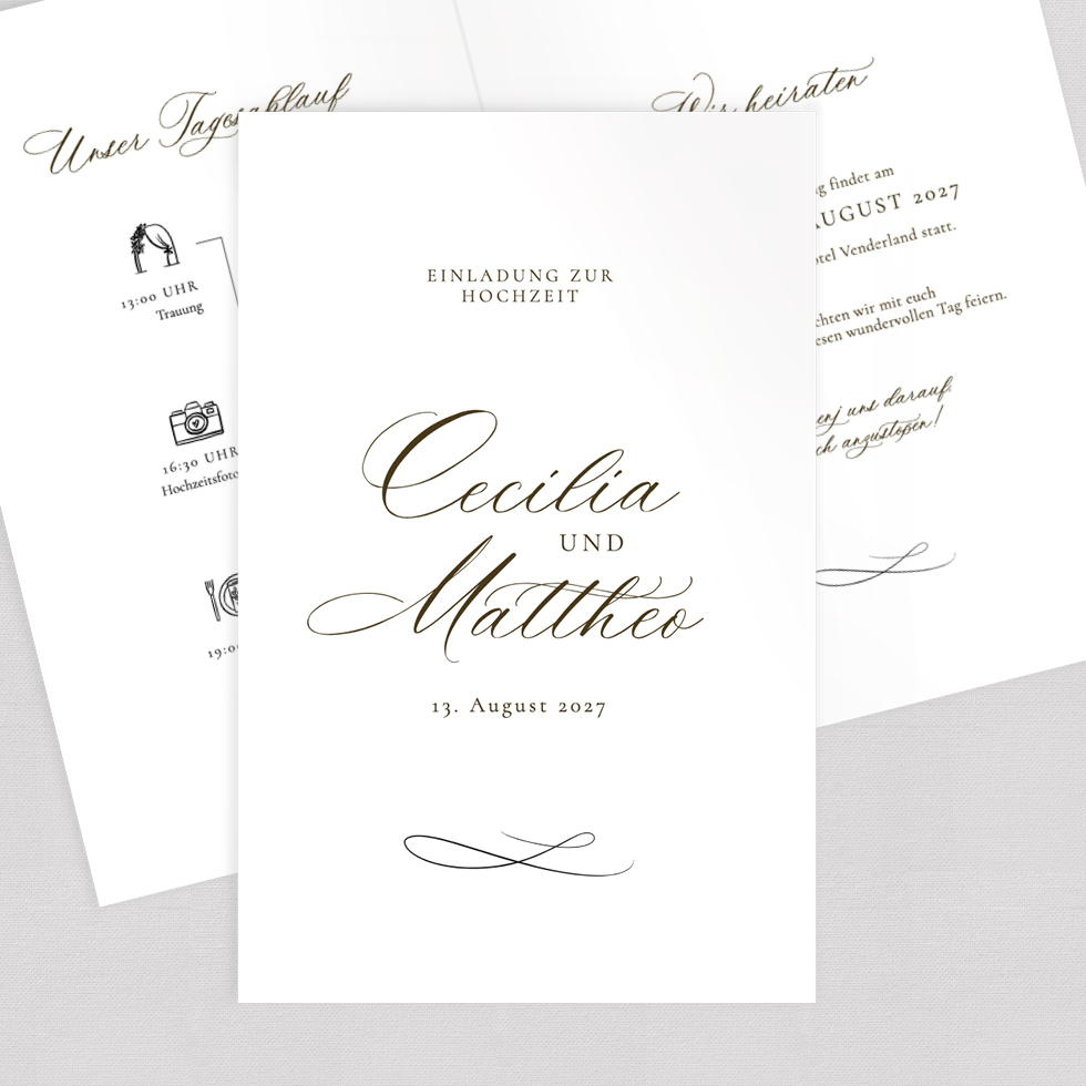 weddingstyle-moderne-kalligraphie-hochzeitseinladung-klappkarte-b6 image 1