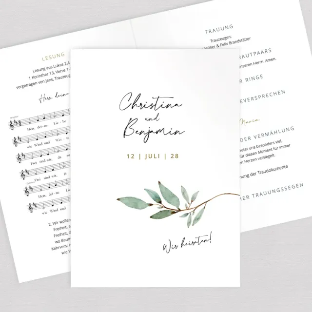 weddingstyle-trauung-branch-kirchenheft-a5-gedruckt-pdf-vorlage image 1