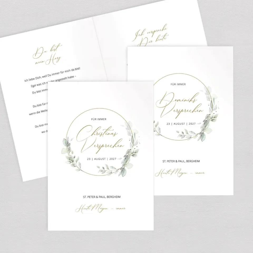 weddingstyle-trauung-ehegel-bde-buch-eukalyptus-kranz-2er-set image 1