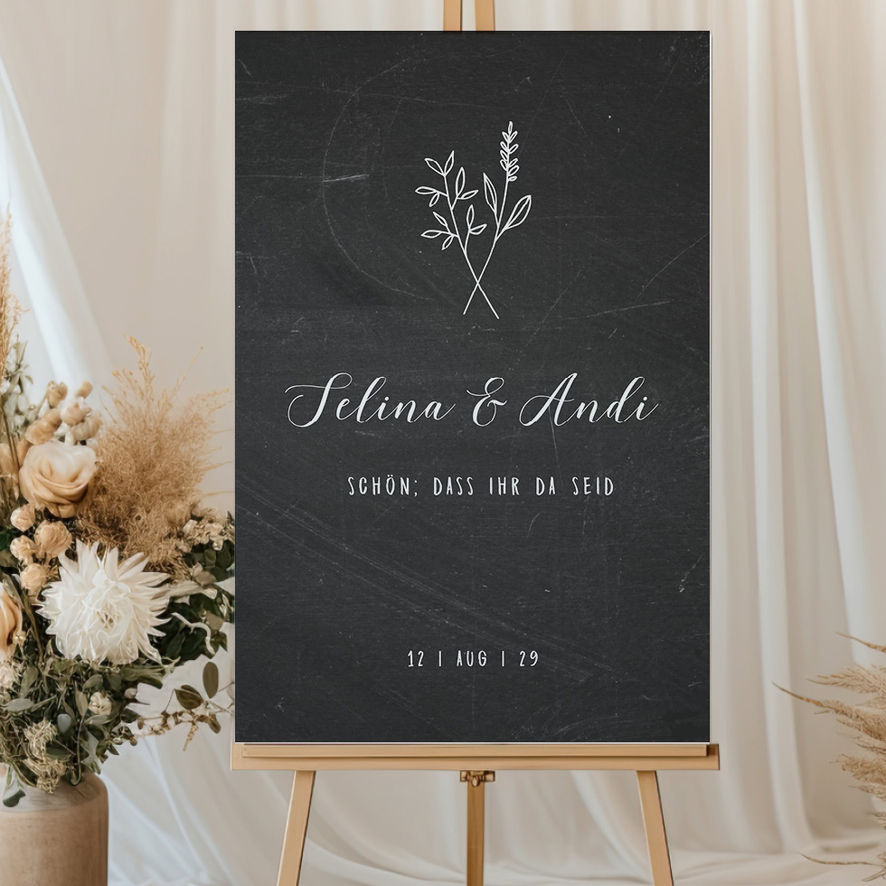weddingstyle-trauung-willkommensschild-tafeldesign image 1